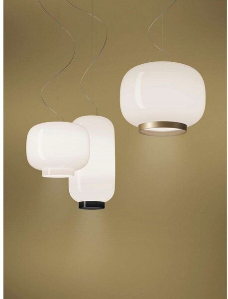 Lustră Pendul Foscarini, Auriu / Alamă, Sala de mese, Sticlă