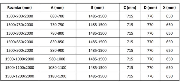 Mexen Velar, cabină de duș cu ușă glisantă 150(uşă) x 80(perete) cm, sticlă transparentă 8mm, auriu strălucitor, 871-150-080-01-50