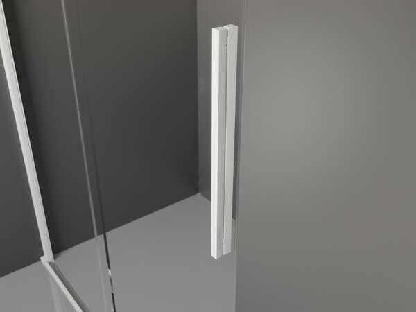 Mexen Velar, ușă glisantă de intrare 70x200 cm, sticlă transparentă de 8 mm, alb, 871-070-000-03-20