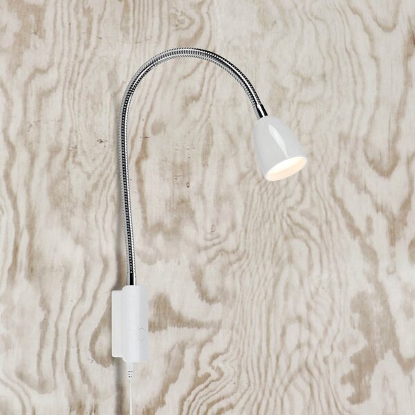 Lampă de perete Markslöjd, Tulip, Alb, Camera de zi, Metal, Modern