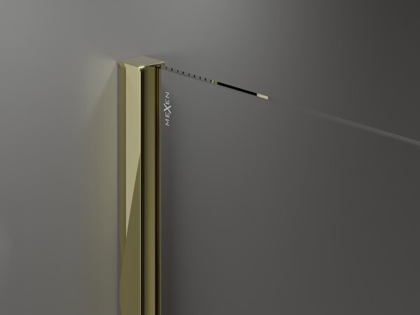 Mexen Velar Duo, usa glisanta pentru deschidere 170x200 cm, sticla transparenta 8mm, auriu lucios, 871-170-000-02-50