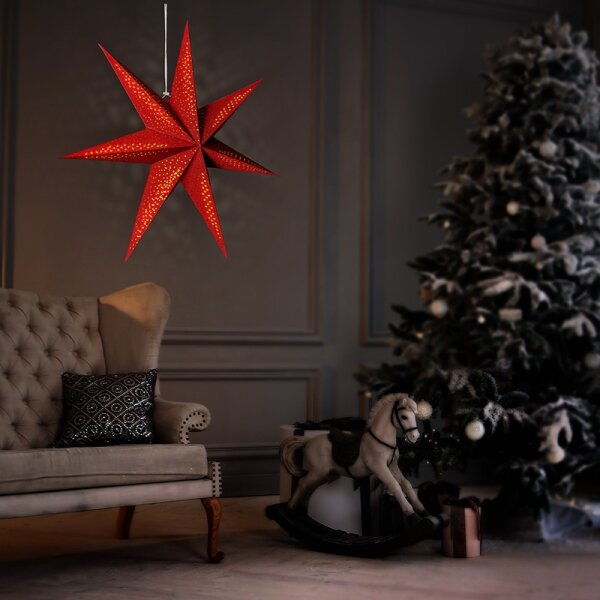 Solight 1V263 - Decorațiune LED de Crăciun, stea 60 cm, alimentare 2xAA