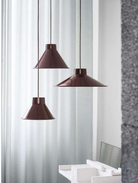 Lustră Pendul Muuto, Roșu, Sala de mese, Metal, Design