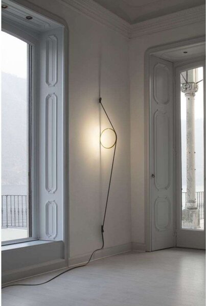 Lampă de perete FLOS, reglabil, Roz / Rosé, Camera de zi, Aluminiu