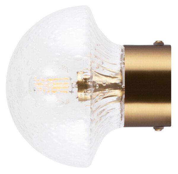 Lampă de perete Globen Lighting, Transparent, Baie, Sticlă