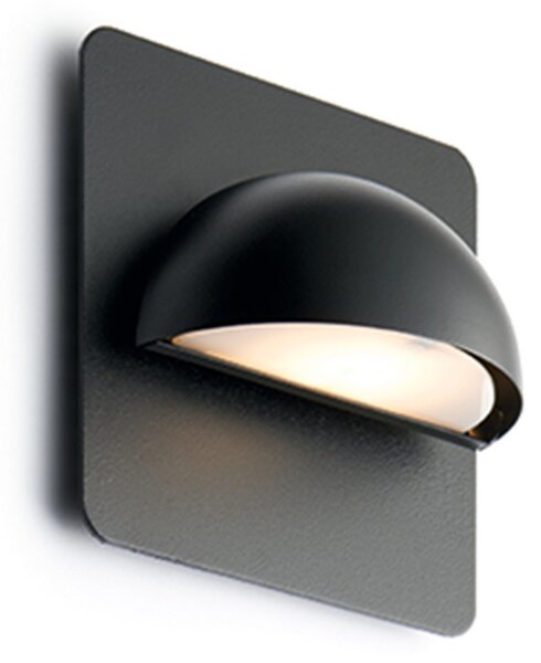 Rørhat Aplica de Exterior w/Backplate Negru - LIGHT-POINT