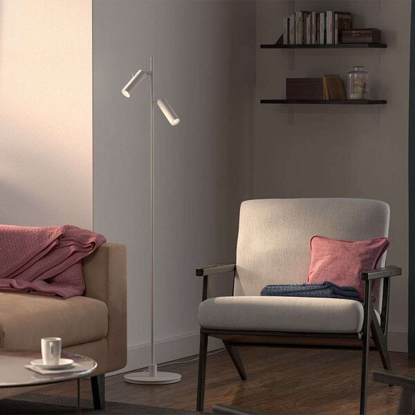 Lampadar Herstal, Alb, Camera de zi, Metal