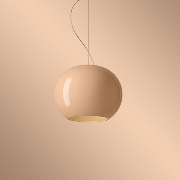 Lustră Pendul Foscarini, Buds 3, reglabil, Bej, Camera de zi, Sticlă, Design