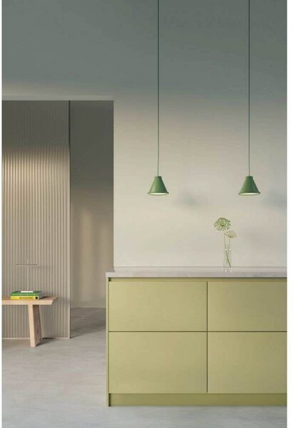 Belle Lustră Pendul Ø15 Pale Green/Reseda Green - Belid