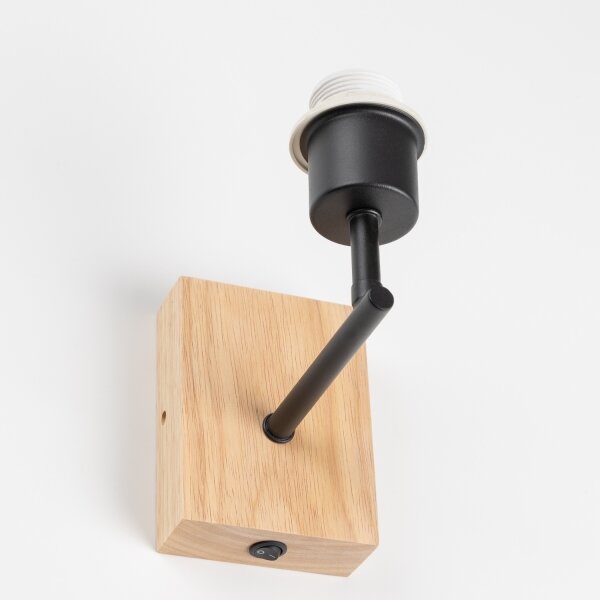 Lampă de perete Brilagi NUBILA WOOD 1xE27/25W/230V stejar/albastru închis
