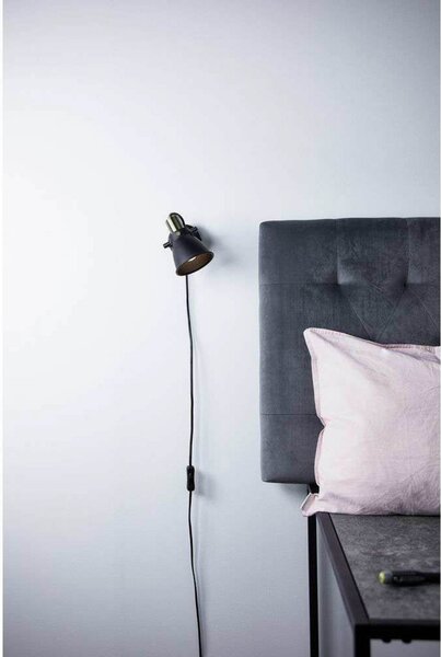 Lampă de perete Markslöjd, Negru, Camera de zi, Metal