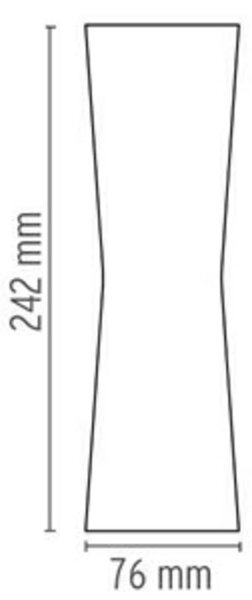 Clessidra 40°+40° Aplica de Exterior Grey - Flos