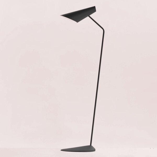 Lampadar Vibia, I.Cono, Negru, Camera de zi, Plastic, Scandinavă