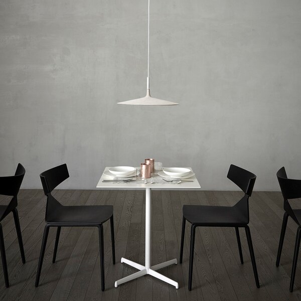 Lustră Pendul Foscarini, Aplomb Large, reglabil, Alb, Bucătărie, Beton, Design