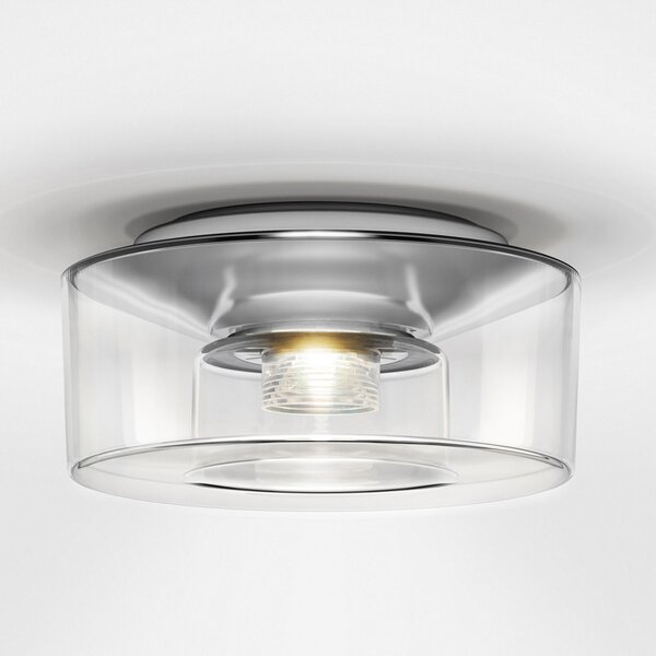 Serien Lighting serien.lighting plafonieră Curling M 2.700K Acril transparent, reglabil, Transparent, Camera de zi / sufragerie, Plastic, Modern