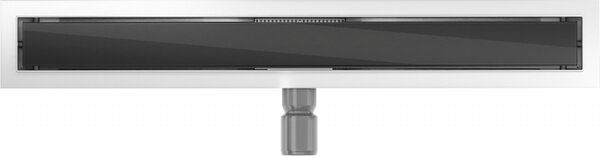 Mexen Flat MGB scurgere liniară 50 cm, sticlă neagră - 1026050-15
