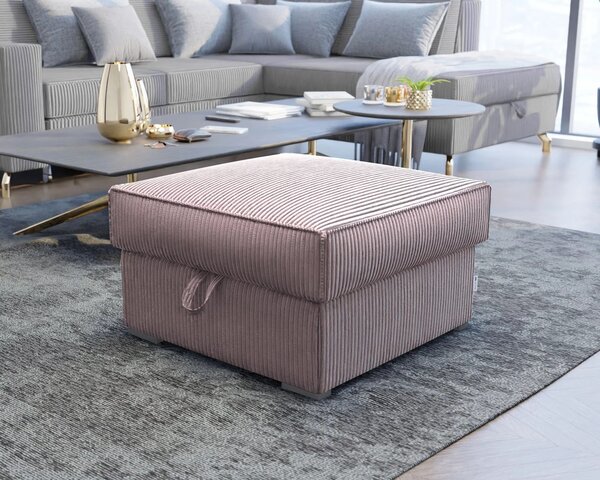 Taburet SMART COSARO lila cu spatiu de depozitare 65x65 cm