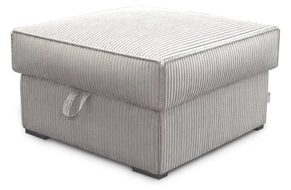 Taburet SMART COSARO cu spatiu de depozitare bej deschis 65x65 cm