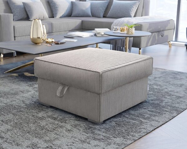 Taburet bej SMART COSARO cu spatiu de depozitare 65x65 cm