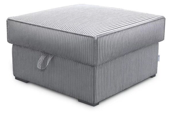 Taburet SMART COSARO XL cu spatiu de depozitare 71x71 cm, gri deschis