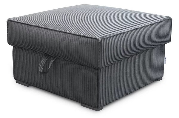 Taburet gri SMART COSARO cu spatiu de depozitare 65x65 cm