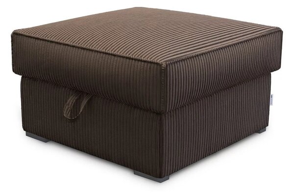 Taburet SMART COSARO XL cu spatiu de depozitare 71x71 cm, maro inchis