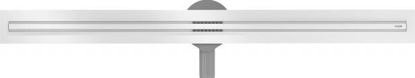 Sifon de duș Mexen plat din oțel inoxidabil cu sifon rotativ 360° 90 cm, model SLIM, alb, 1241090