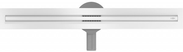 Sifon de duș Mexen plat din oțel inoxidabil cu sifon rotativ 360° 60 cm, model SLIM, alb, 1241060