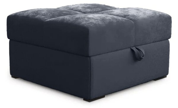 Taburet ZENOVA culoare gri inchis cu spatiu de depozitare 65x65 cm