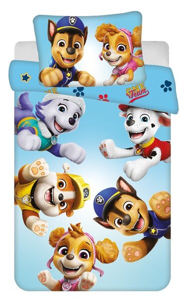 Lenjerie de pat pentru copii din bumbac pentru pătuț 100x135 cm Paw Patrol – Jerry Fabrics
