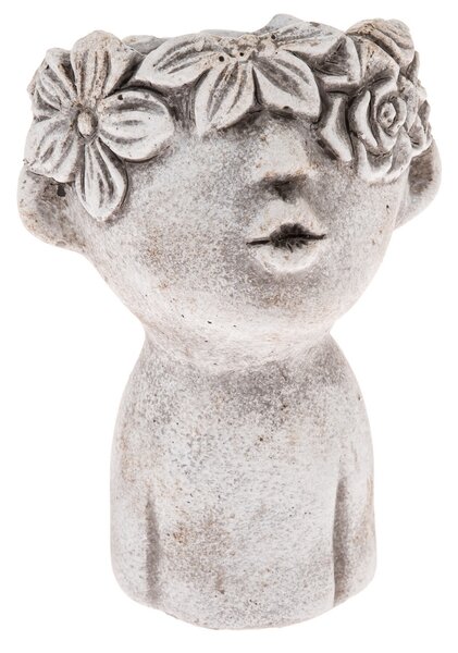 Capac pentru oală de beton Cap de floare, 25 x 17cm