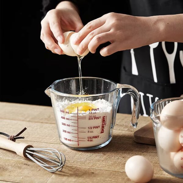 Pahar de măsurare din sticlă Pyrex 0,5 l, 12 x 12cm, 500 ml