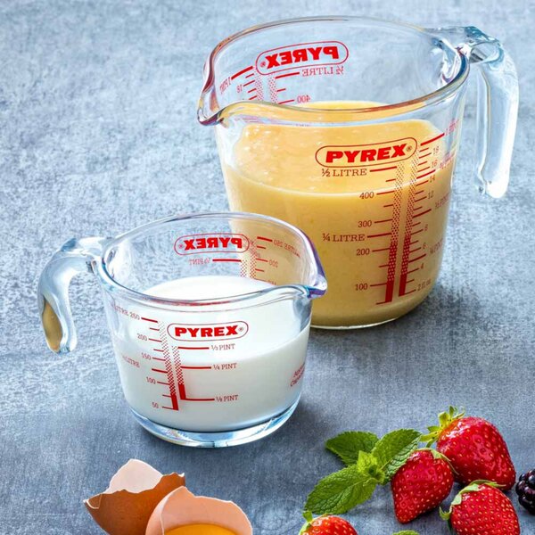 Pahar de măsurare din sticlă Pyrex 0,5 l, 12 x 12cm, 500 ml