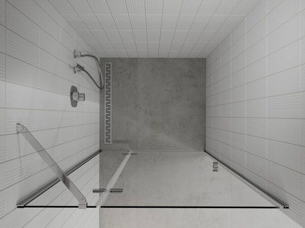 Mexen Roma, usa cu 1 canat pentru deschidere 70 x 190 cm, sticla transparenta 6 mm, profil cromat, 854-070-000-01-00