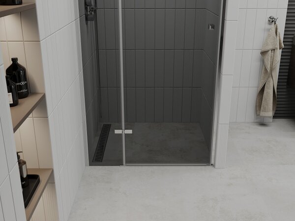 Mexen Roma, usa de dus pentru deschidere 70 x 190 cm, sticla gri 6 mm, profil cromat, 854-070-000-01-40
