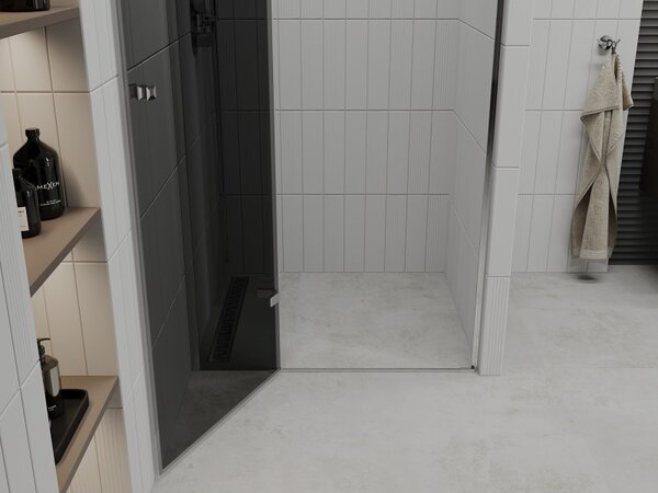 Mexen Roma, usa de dus pentru deschidere 70 x 190 cm, sticla gri 6 mm, profil cromat, 854-070-000-01-40