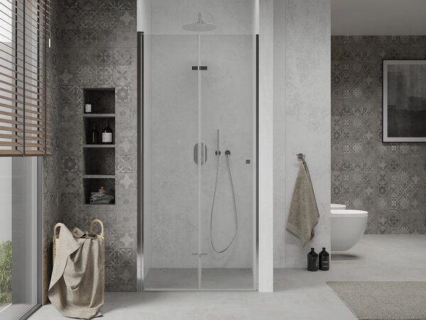 Mexen Lima, usa de dus plianta pentru deschidere 60 x 190 cm, sticla transparenta 6 mm, profil cromat, 856-060-000-01-00-D
