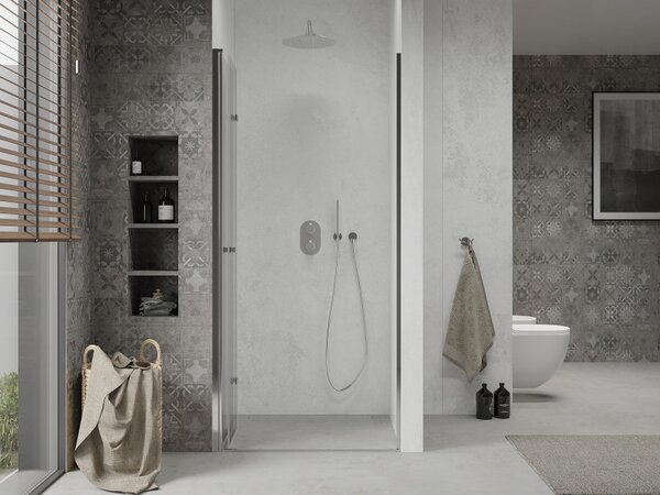 Mexen Lima, usa de dus plianta pentru deschidere 60 x 190 cm, sticla transparenta 6 mm, profil cromat, 856-060-000-01-00-D