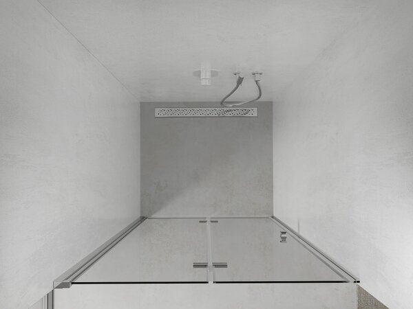 Mexen Lima, usa de dus plianta pentru deschidere 60 x 190 cm, sticla transparenta 6 mm, profil cromat, 856-060-000-01-00-D