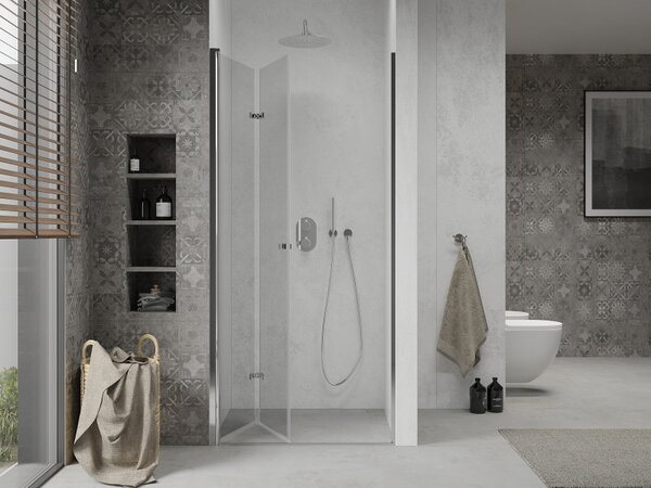 Mexen Lima, usa de dus plianta pentru deschidere 60 x 190 cm, sticla transparenta 6 mm, profil cromat, 856-060-000-01-00-D