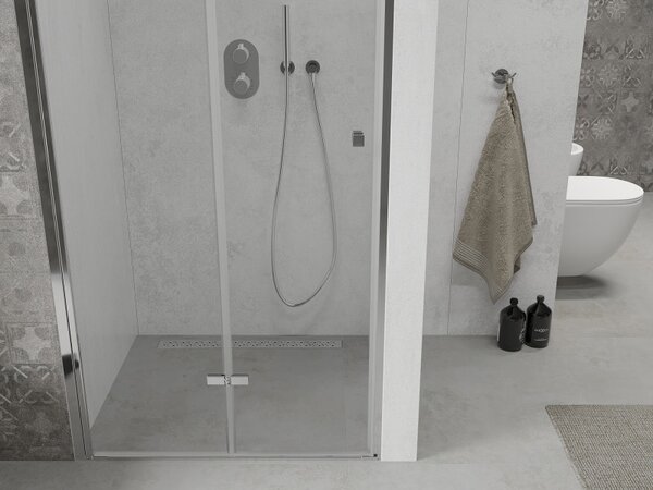 Mexen Lima, usa de dus plianta pentru deschidere 60 x 190 cm, sticla transparenta 6 mm, profil cromat, 856-060-000-01-00-D