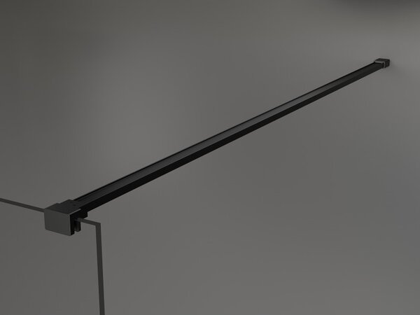 Mexen Kioto perete de duș Walk-in 50 x 200 cm, cadru negru 8 mm, negru - 800-050-101-70-70