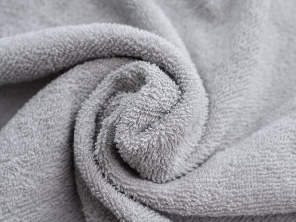 Prosop BIBAZ 50x100 cm, gri deschis 100% bumbac