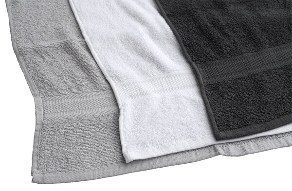 Prosop BIBAZ 50x100 cm, gri deschis 100% bumbac