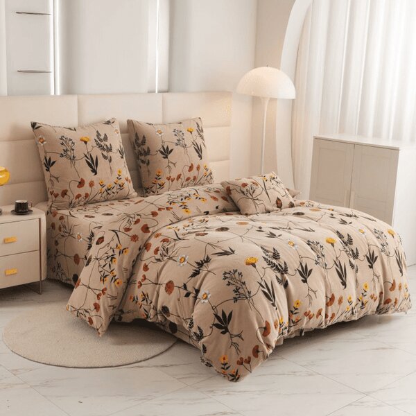 Lenjerie cocolino HERBAR bej Dimensiune lenjerie de pat: 70 x 90 cm | 140 x 220 cm