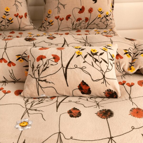 Lenjerie cocolino HERBAR bej Dimensiune lenjerie de pat: 70 x 90 cm | 140 x 220 cm