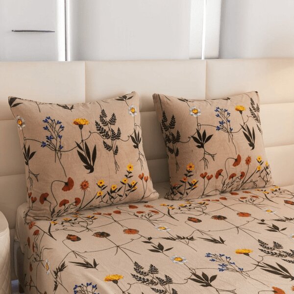 Lenjerie cocolino HERBAR bej Dimensiune lenjerie de pat: 70 x 90 cm | 140 x 220 cm