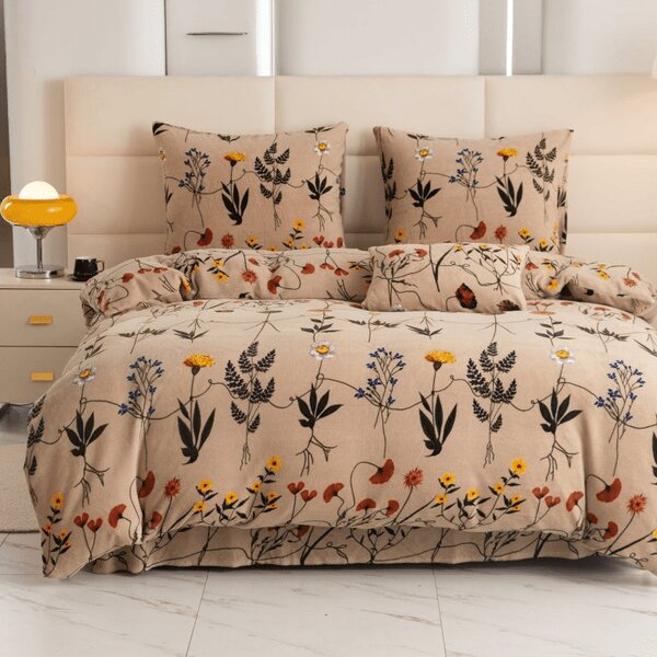 Lenjerie cocolino HERBAR bej Dimensiune lenjerie de pat: 70 x 90 cm | 140 x 220 cm