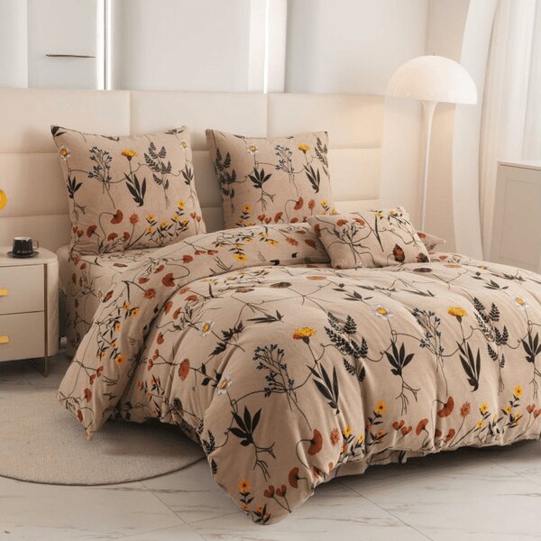 Lenjerie cocolino HERBAR bej Dimensiune lenjerie de pat: 70 x 90 cm | 140 x 220 cm