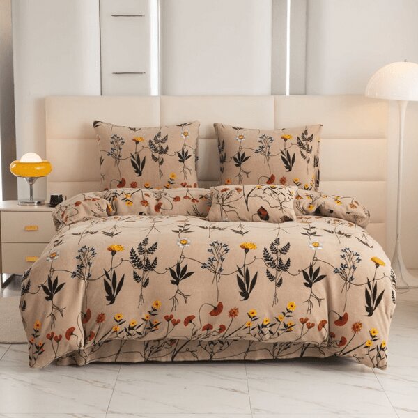 Lenjerie cocolino HERBAR bej Dimensiune lenjerie de pat: 70 x 90 cm | 140 x 220 cm